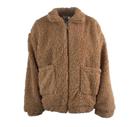 Majesty Luxe Faux-Wool Zip Jacket