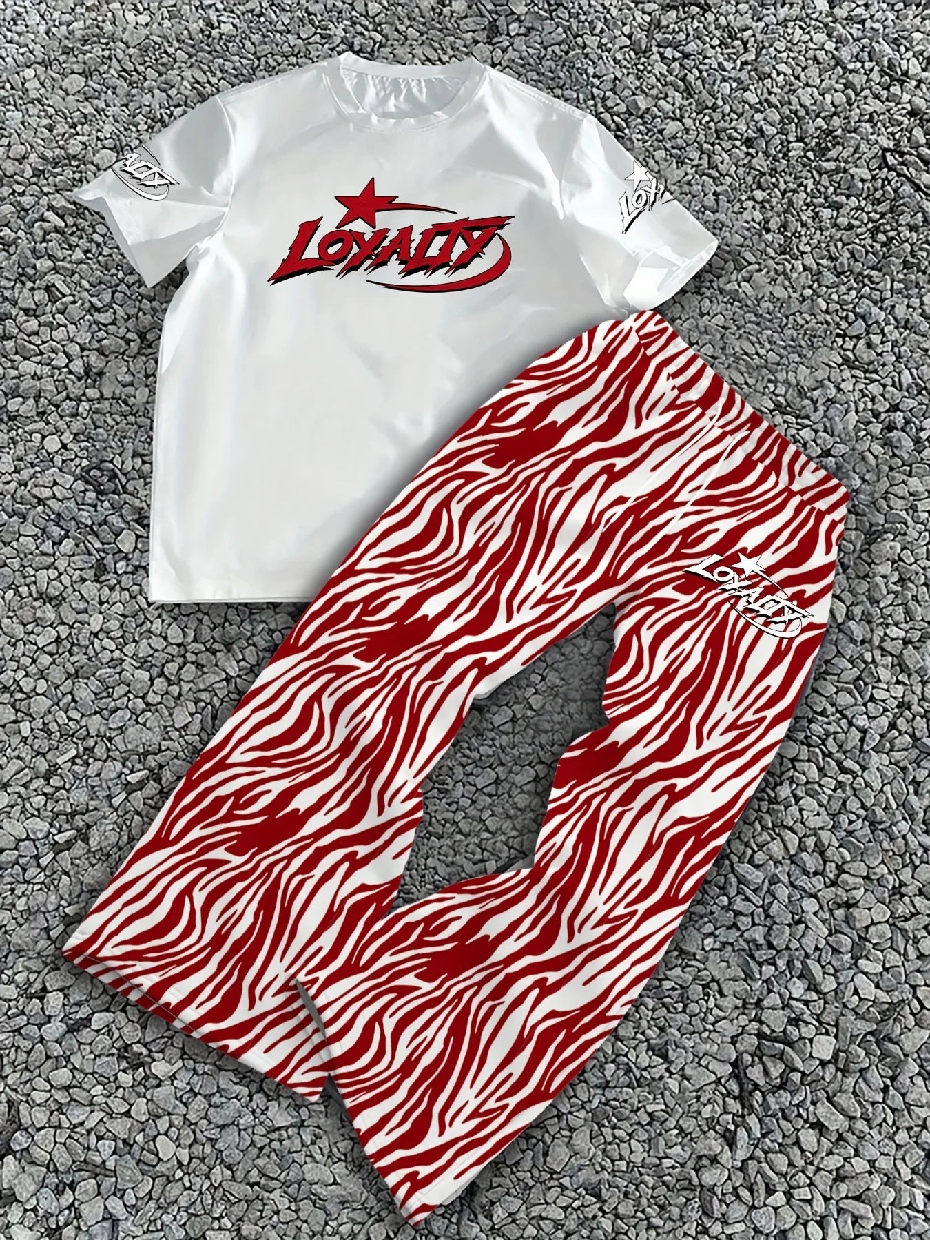 2025 Men's Simple, Personalized, Versatile Summer Short Sleeved Pants Set Majesty Me