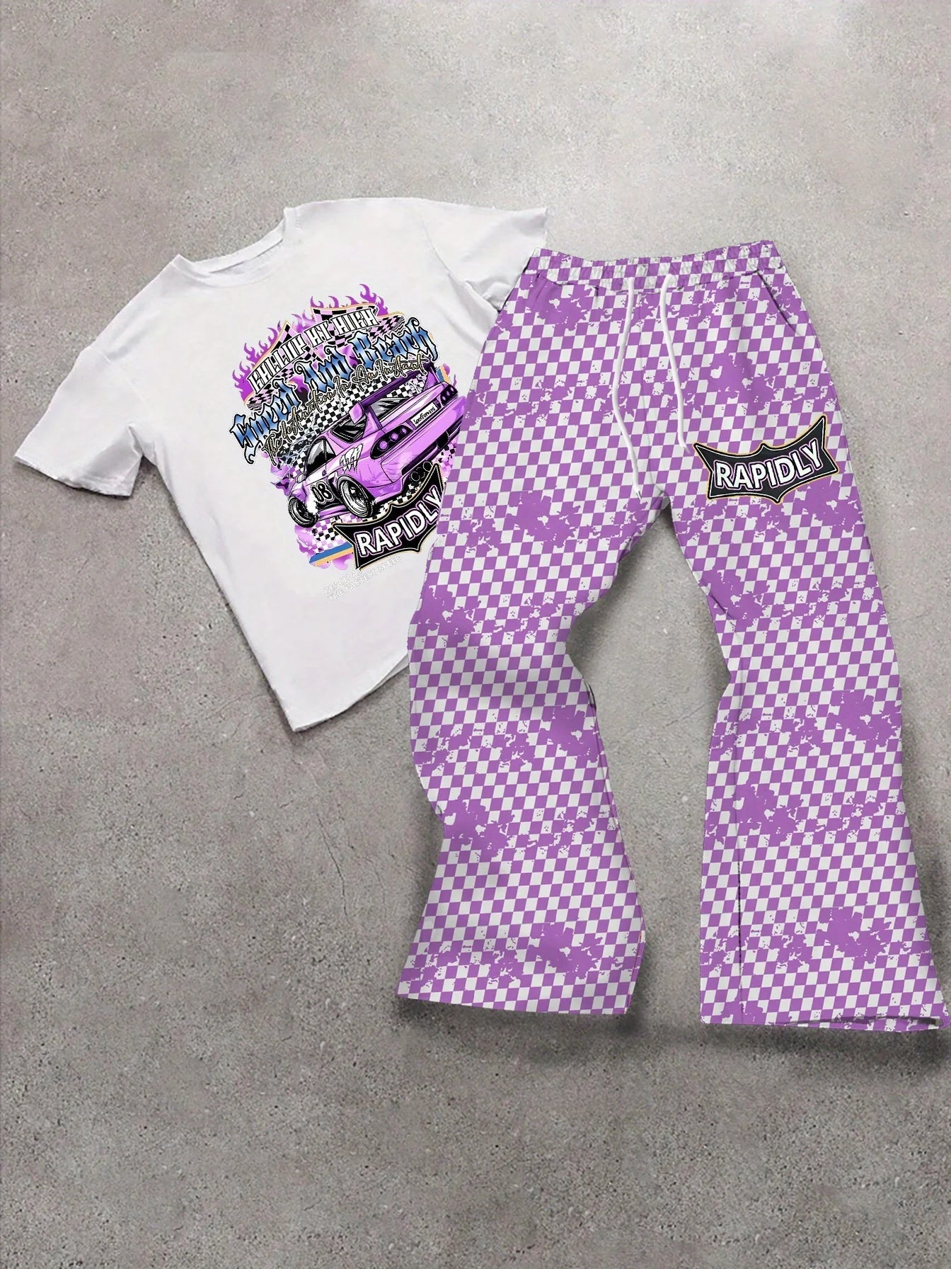 2025 Men's Simple, Personalized, Versatile Summer Short Sleeved Pants Set Majesty Me