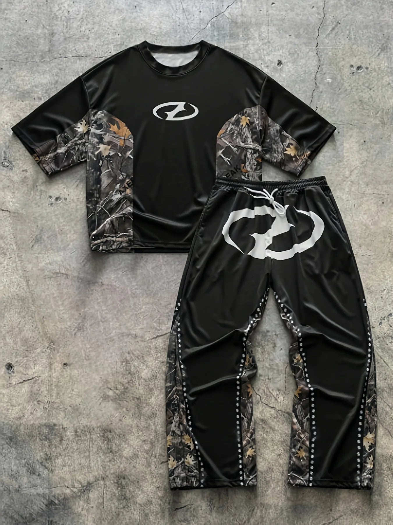 2025 Men's Simple, Personalized, Versatile Summer Short Sleeved Pants Set Majesty Me