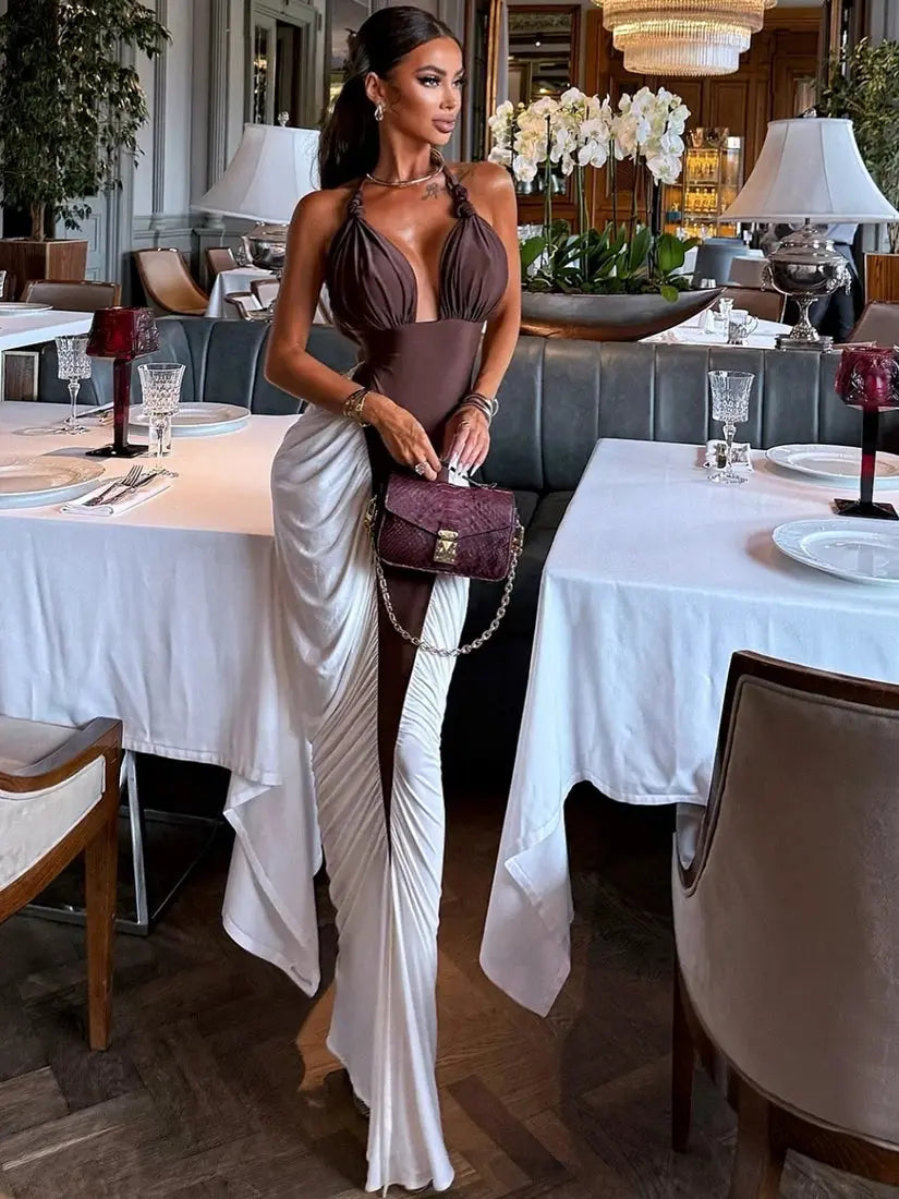 Contour Muse Halter Dress Majesty Me