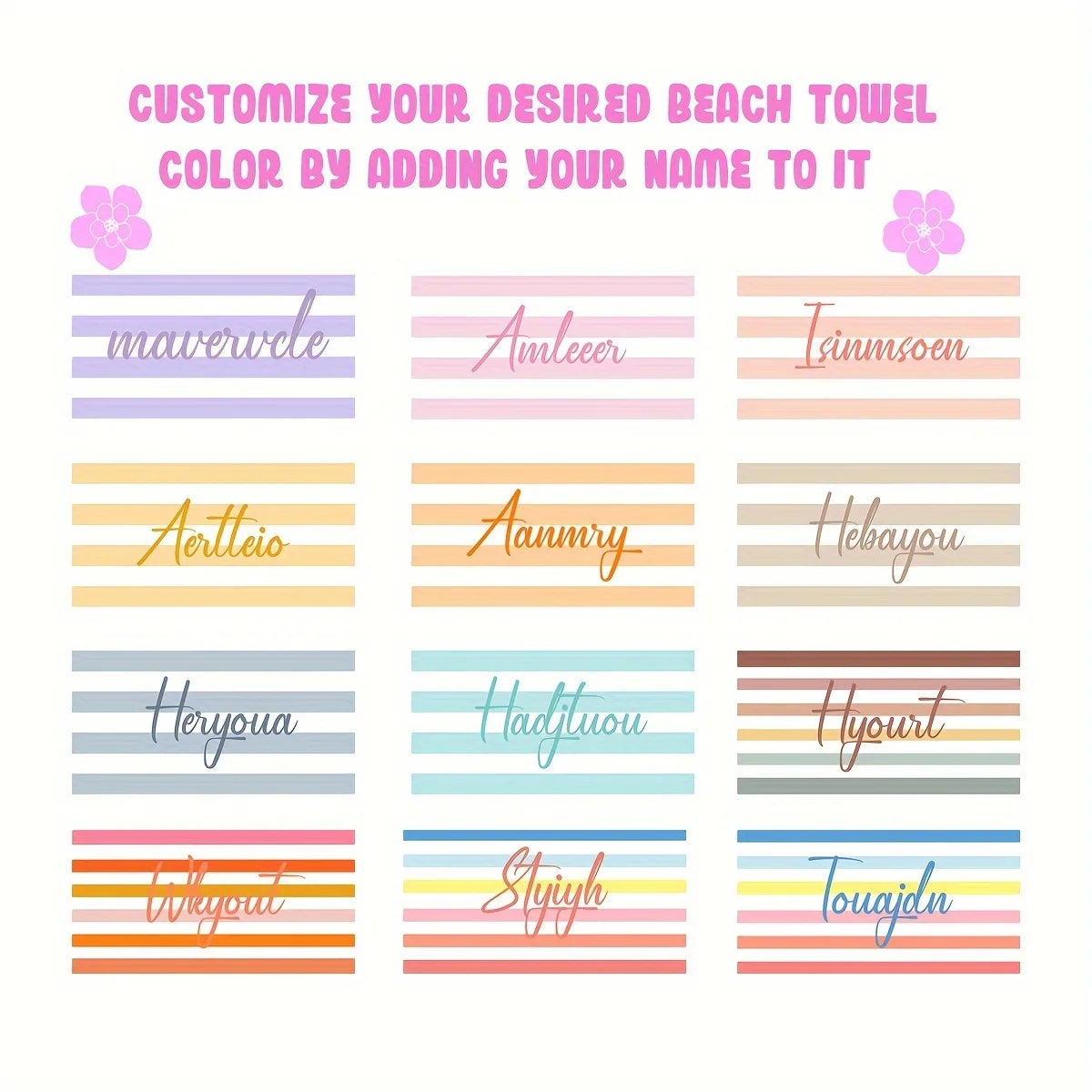 Customized Beach Towel Striped Pattern Personalized Absorbent Bath Towel Quick-drying Swimming Towel For Beach Swimming Outdoor Majesty Me
