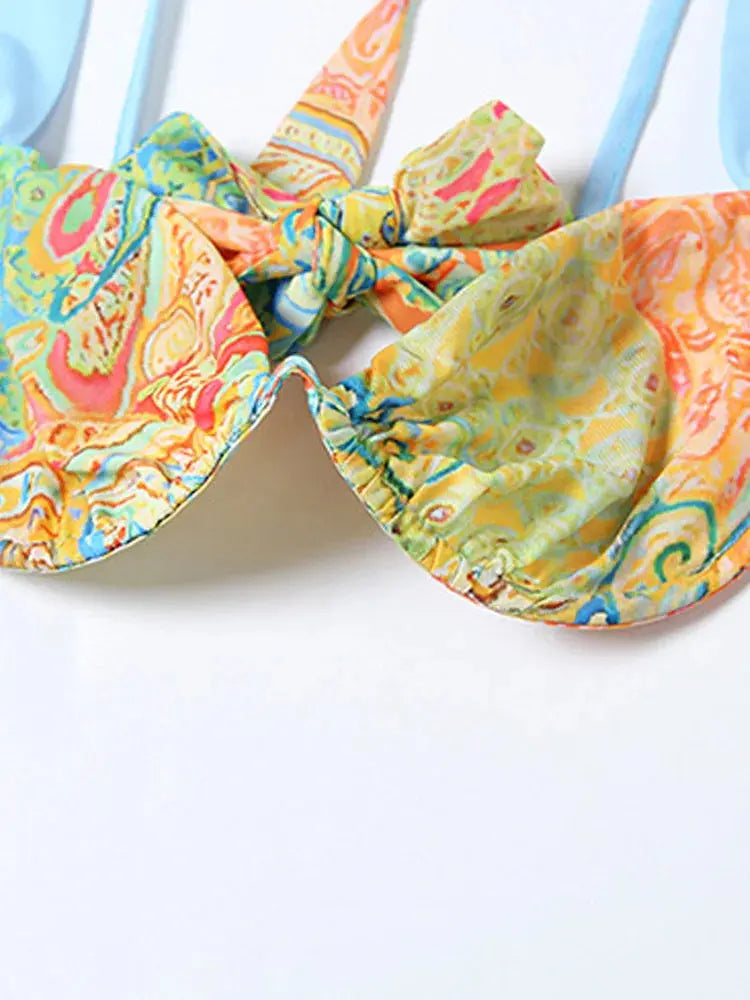 ropical Goddess Floral Two-Piece Set – Women’s Printed Bra Crop Top & Maxi Skirt | Summer Vacation Outfit Majesty Me Streetwear™