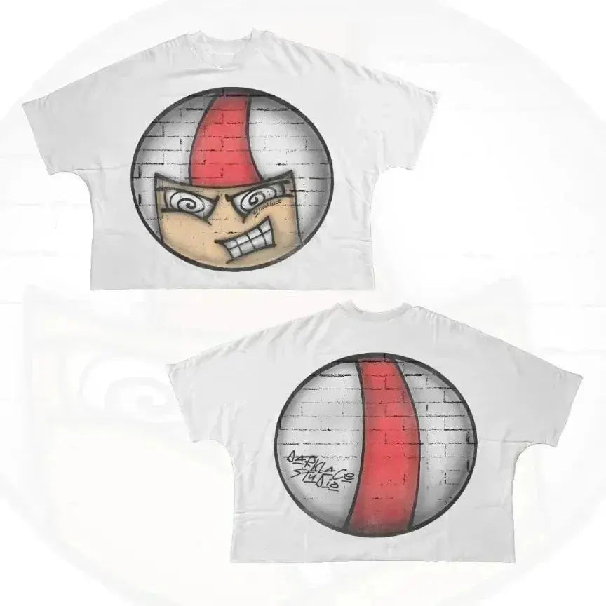 Unisex Oversized Cartoon Graphic T-Shirt Majesty Me Streetwear™