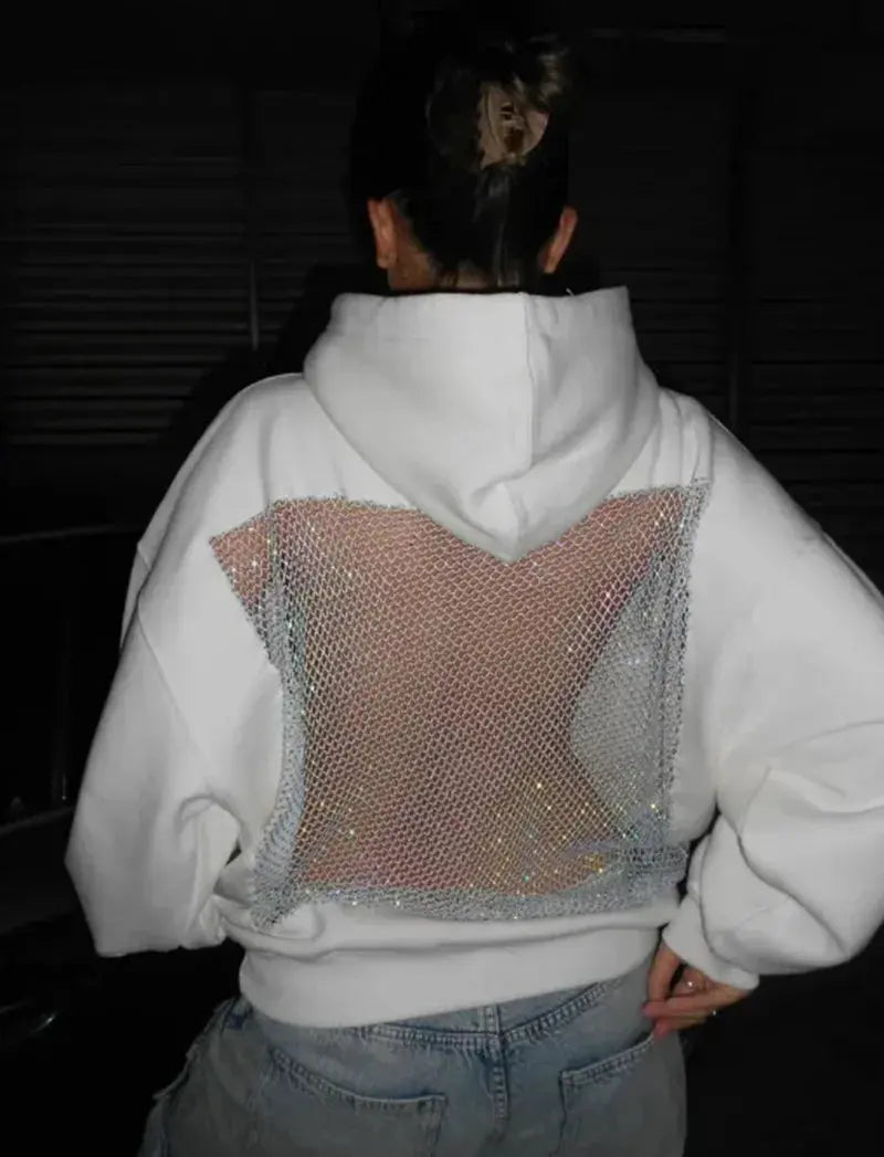 Untamed Energy’ Sheer Backless Hoodie Majesty Me Streetwear™