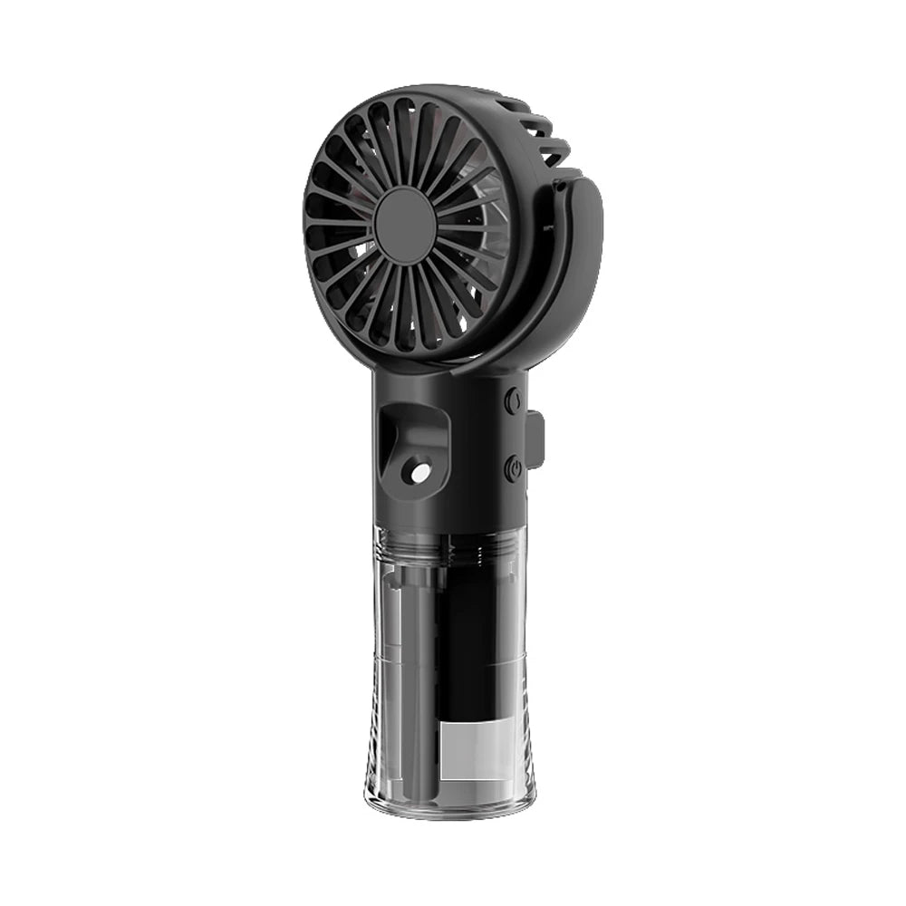 Portable Water Mist Fan Mini Handheld Fan USB Charging 4 Speeds Hanging Neck Spray Fans Portable Personal Hand Held Small Fan Majesty Me