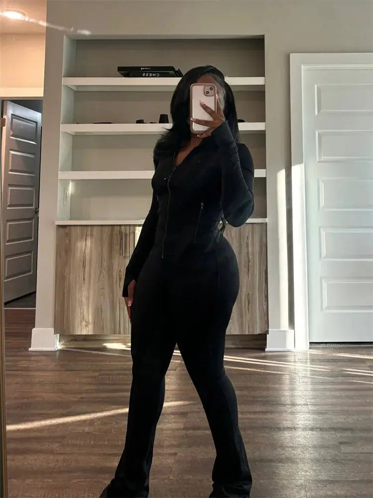 Elegance Fit Two-Piece Tracksuit Set Majesty Me