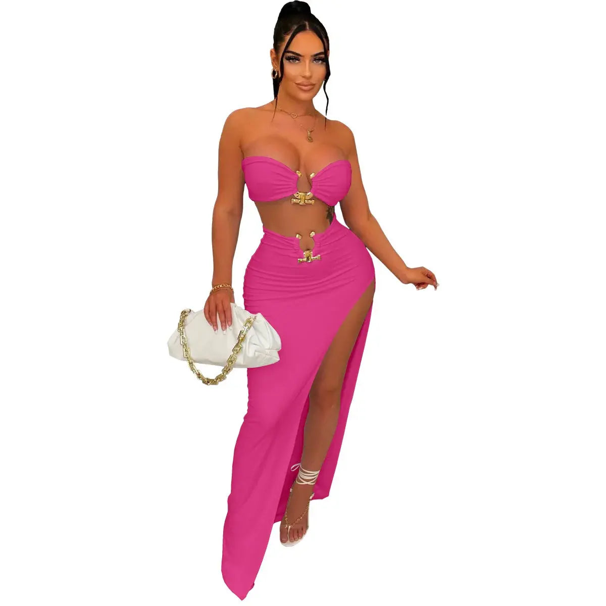 Women’s Sexy Irregular Skirt Set | European & American Style Beach Vacation Outfit Majesty Me
