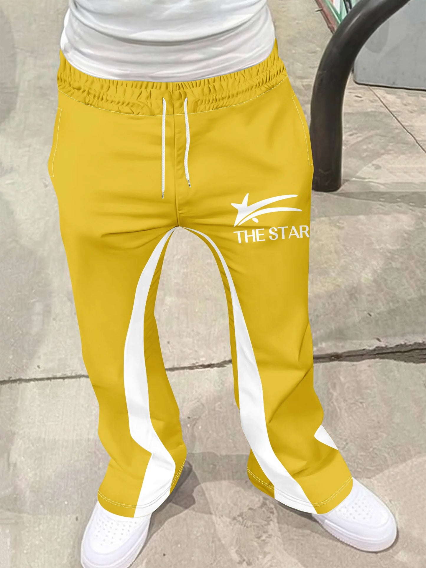 Y2k Flared Pants Men Loose 3D Print Trousers Casual Sweatpants Mid Waist Sporty Female Clothes Streetwear Hip Hop Vintage Pants Majesty Me