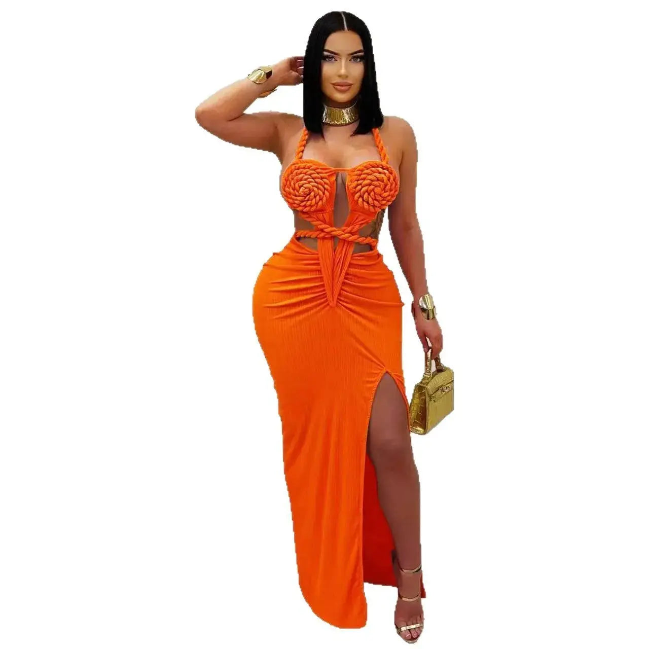 Midnight Contour Knit Gown Majesty Me
