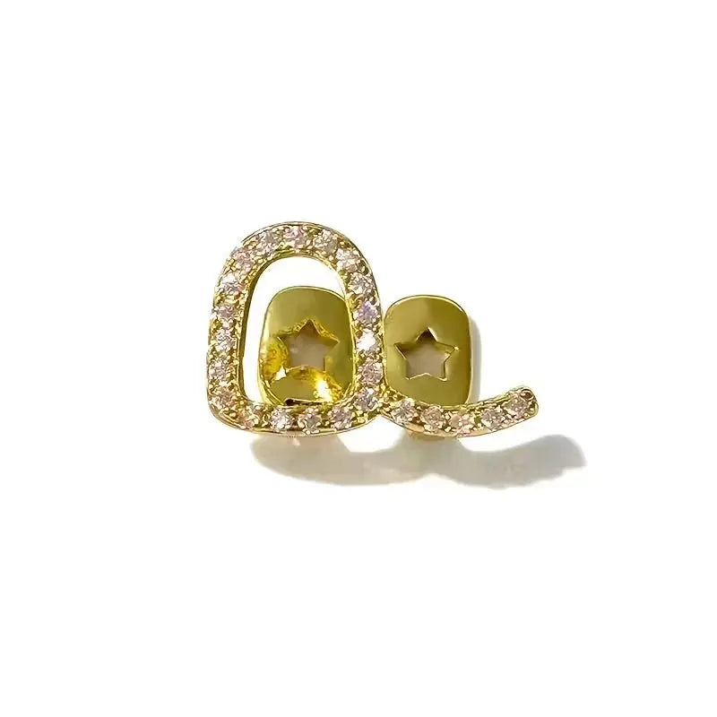 Golden Reign Chain-Link Tooth Grill – Hip-Hop Luxury Dental Jewelry Majesty Me Streetwear™