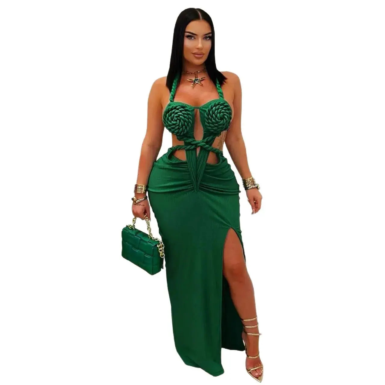 Midnight Contour Knit Gown Majesty Me