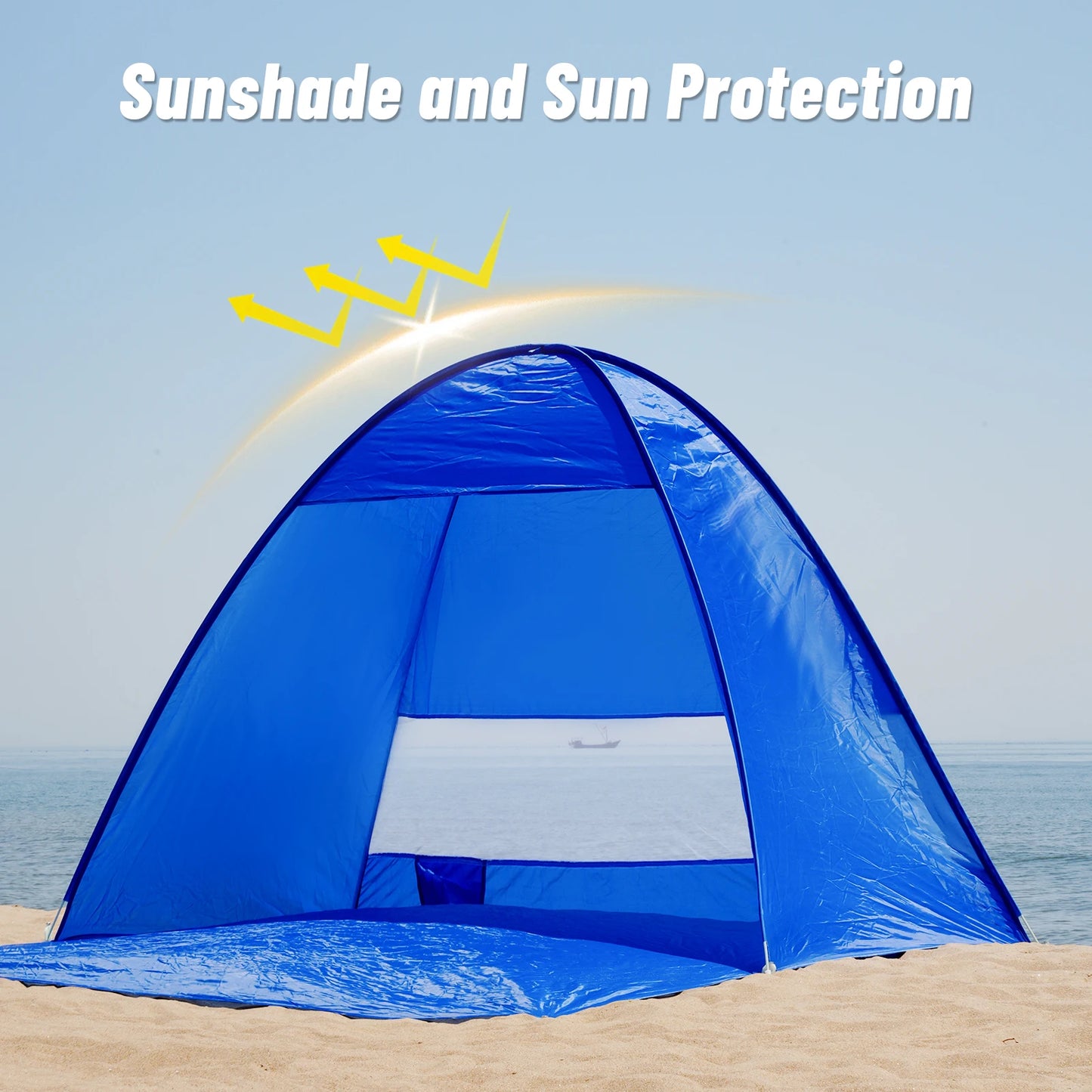 Pop-up beach tent,with handbag - compact folding design, suitable for outdoor camping,picnicking, and travel Majesty Me