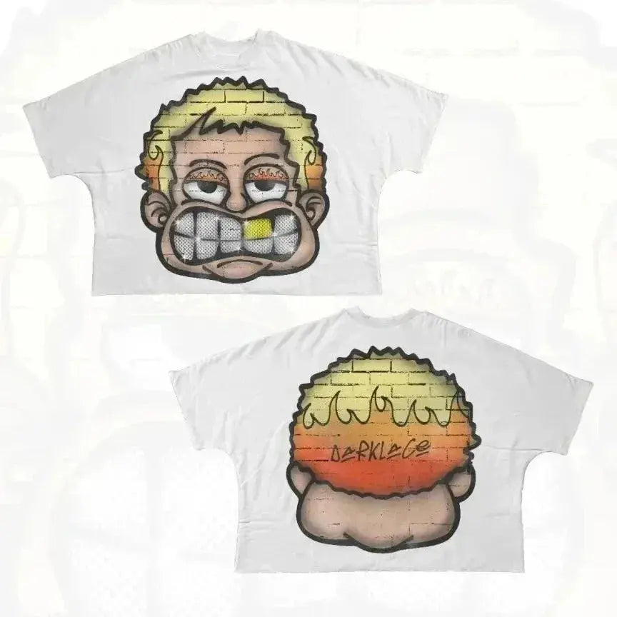 Unisex Oversized Cartoon Graphic T-Shirt Majesty Me Streetwear™