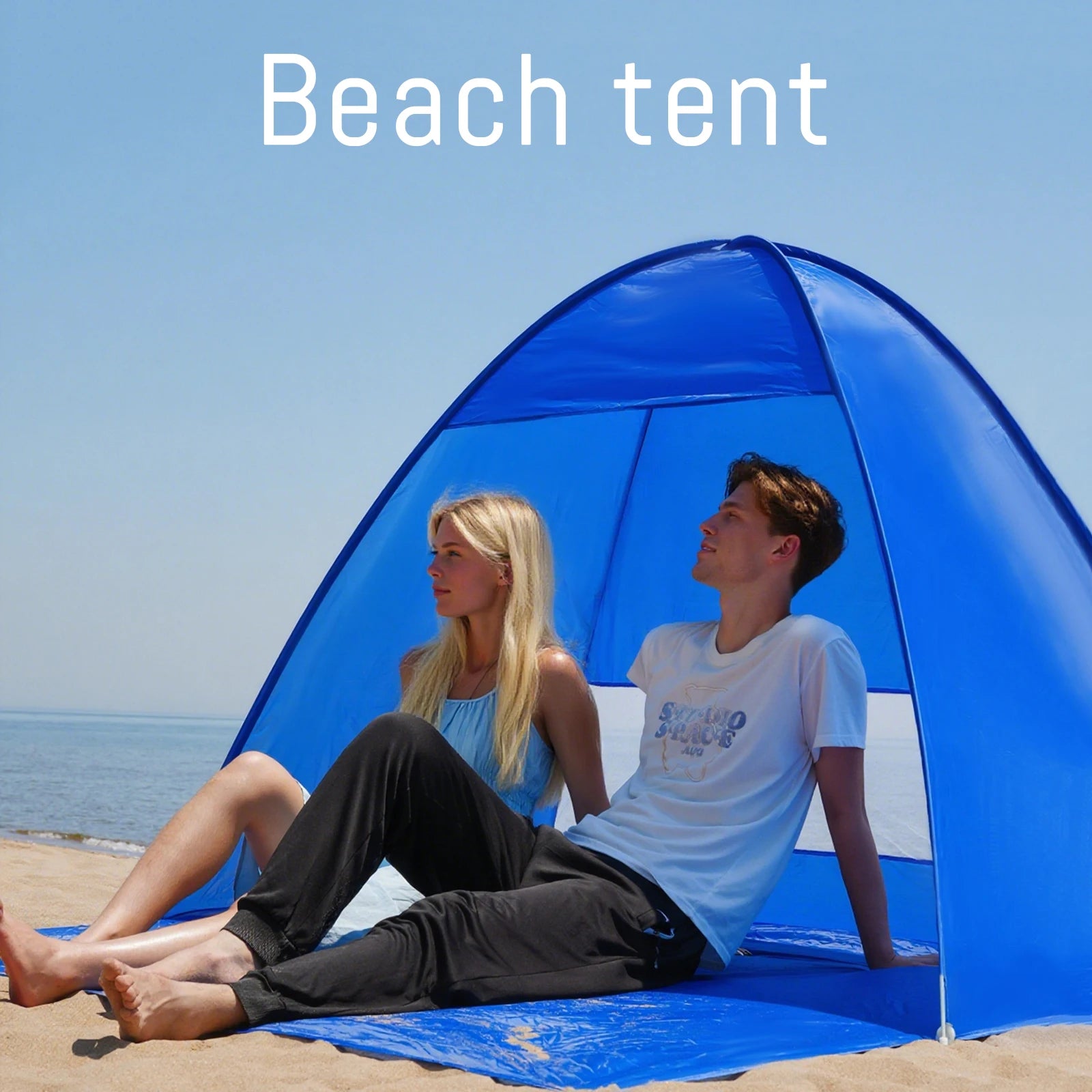 Pop-up beach tent,with handbag - compact folding design, suitable for outdoor camping,picnicking, and travel Majesty Me