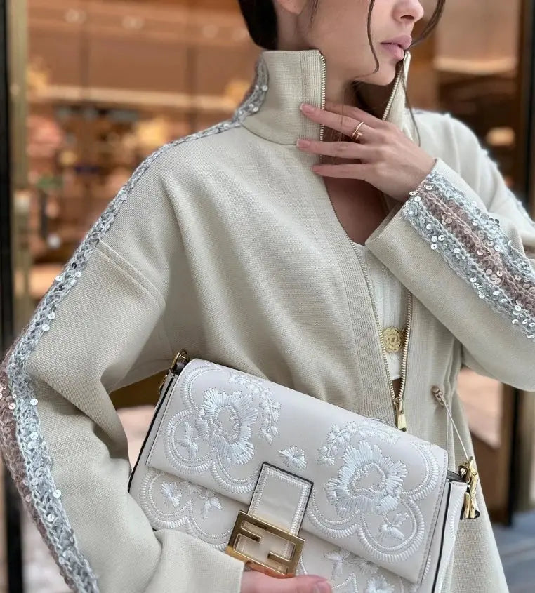 City Muse Two-Piece Set – Women’s Colorblock Zipper Top & High-Waist Pants | Chic Casual Matching Outfit Majesty Me Streetwear™