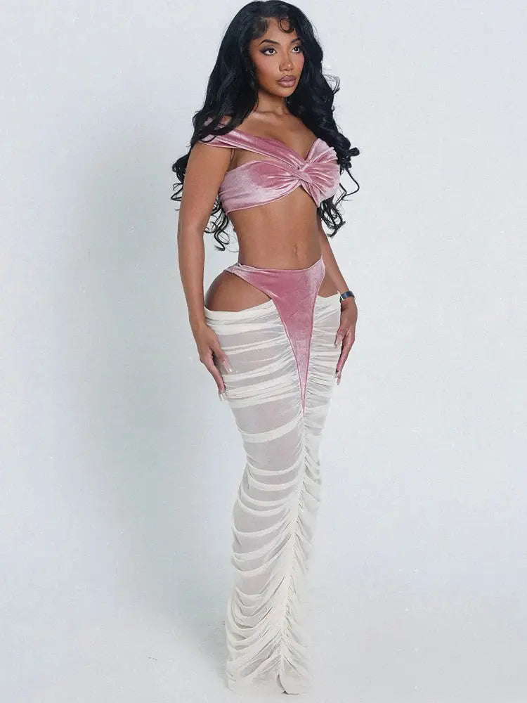 Velvet Obsession Skirt Set Majesty Me
