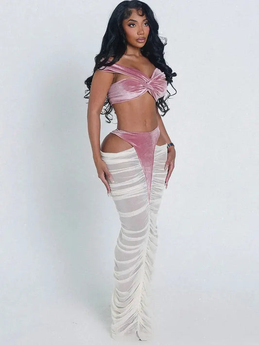Velvet Obsession Skirt Set Majesty Me