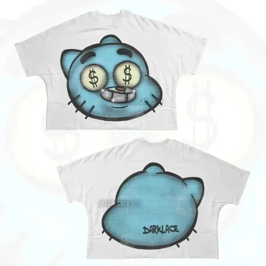 Unisex Oversized Cartoon Graphic T-Shirt Majesty Me Streetwear™