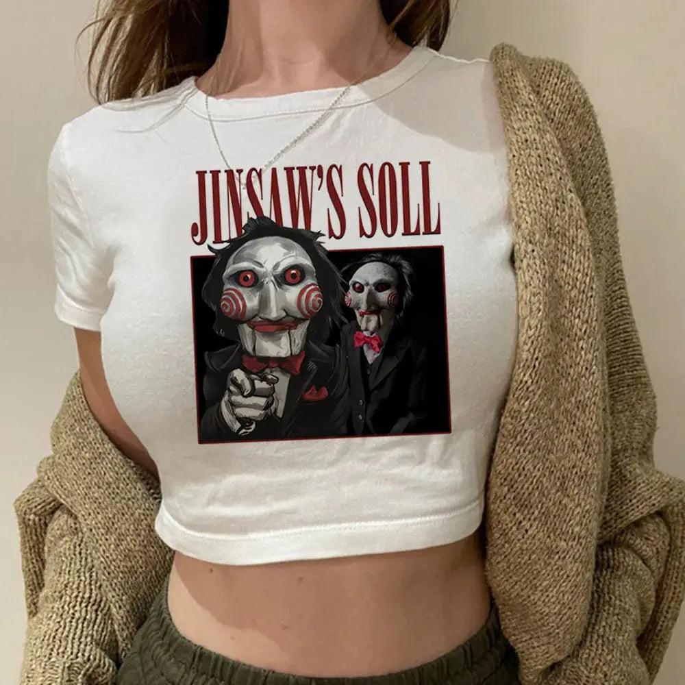 Saw Horror Graphic Tee | Gothic 90s Hippie Grunge T-Shirt Majesty Me Streetwear™