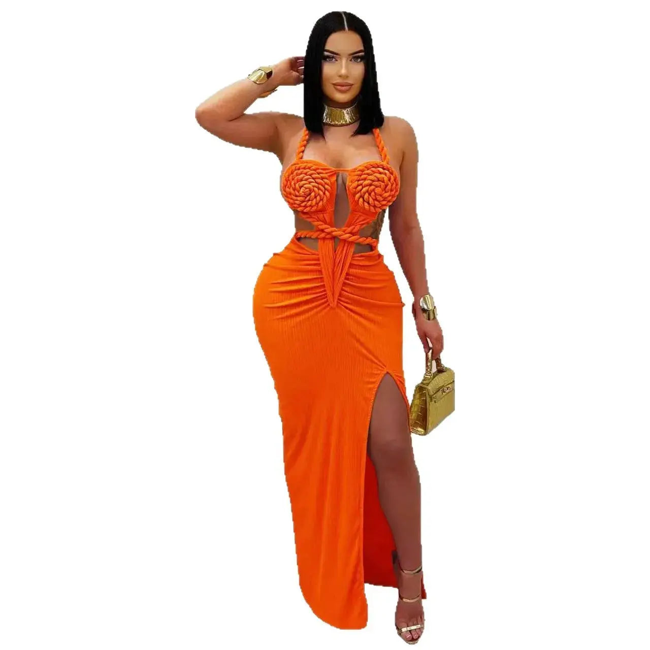 Midnight Contour Knit Gown Majesty Me