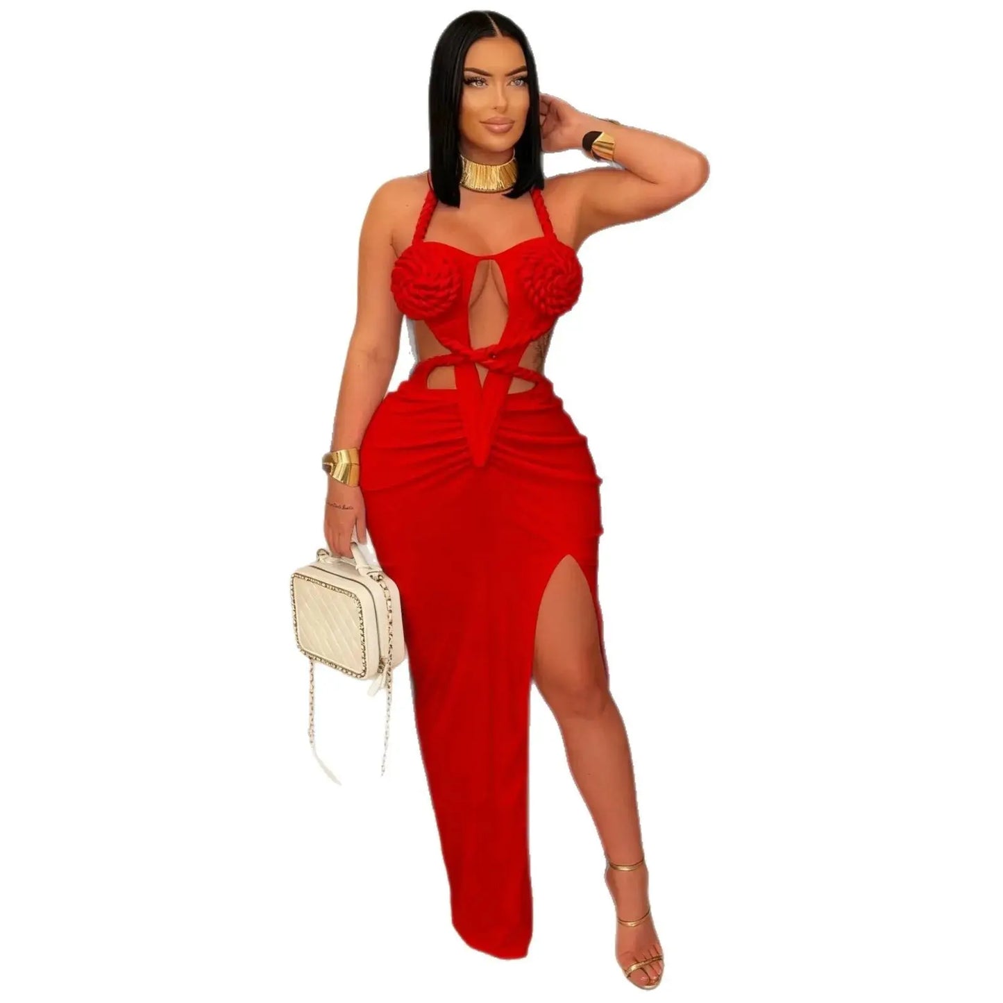 Midnight Contour Knit Gown Majesty Me