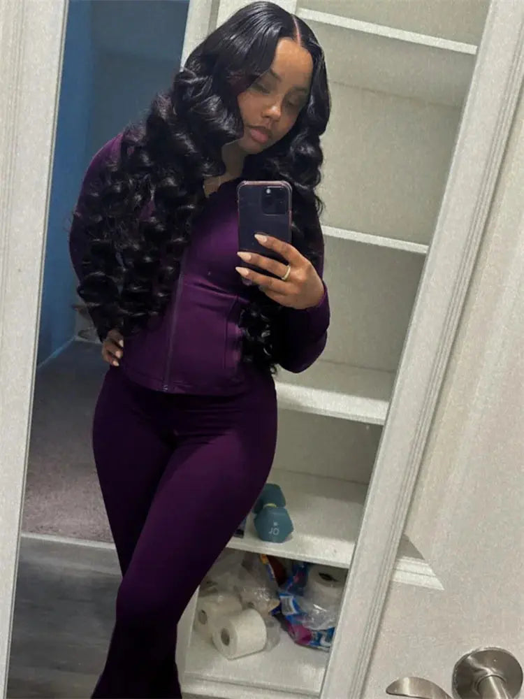 Elegance Fit Two-Piece Tracksuit Set Majesty Me