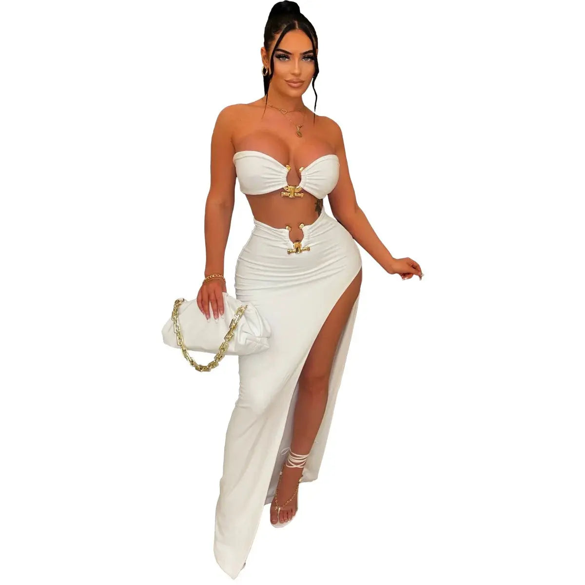 Women’s Sexy Irregular Skirt Set | European & American Style Beach Vacation Outfit Majesty Me