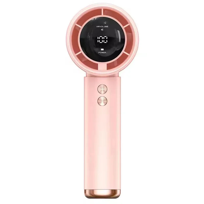 Handheld Fan Portable Turbo Fan Air Cooler 100-Speed Adjustment High-Speed Fans  Mini Hand fan for Home Travel Outdoor Camping Majesty Me