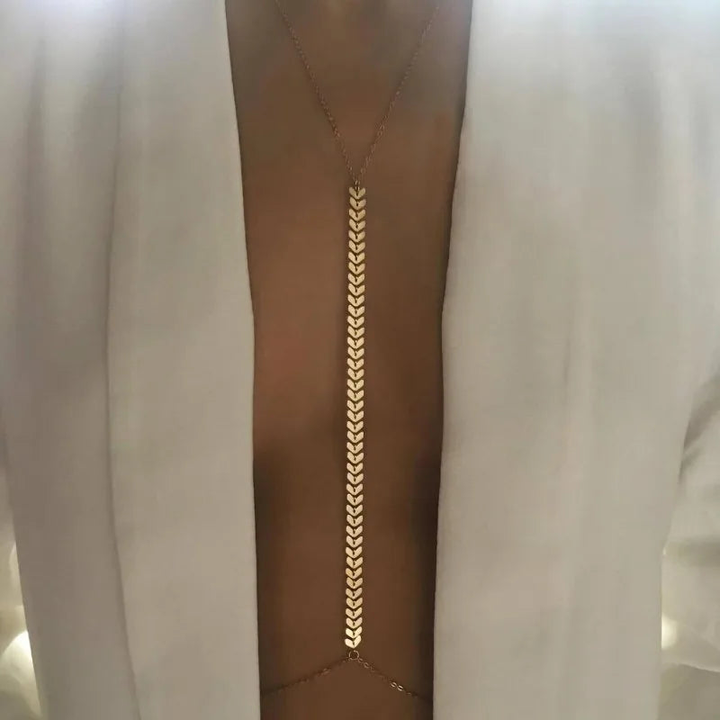 Sexy Body Chains for Women Mom, 14K Gold Layered Belly Waist Chain Bikini Bra Chain, Summer Beach Rhinestone Body Jewelry Majesty Me