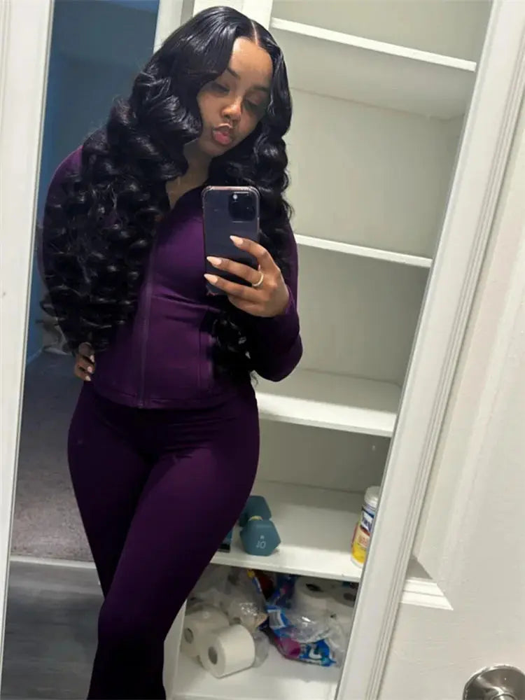 Elegance Fit Two-Piece Tracksuit Set Majesty Me