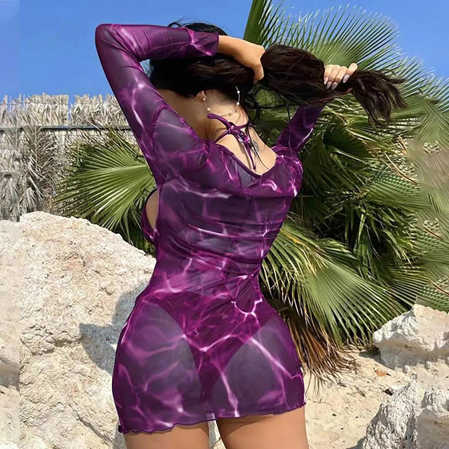 Women’s 3-Piece Swimsuit Set – Bikini Top, Bottom & Long Split Cover-Up Skirt (2025 Collection) - Majesty Me