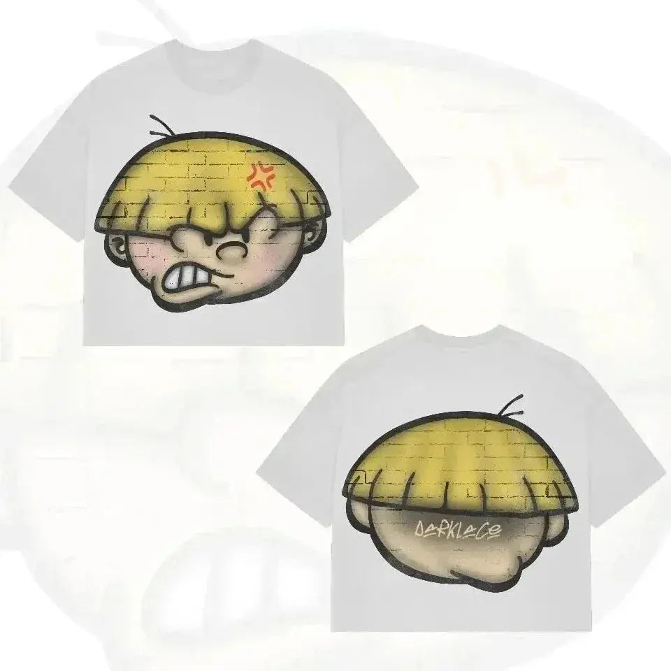 Unisex Oversized Cartoon Graphic T-Shirt Majesty Me Streetwear™