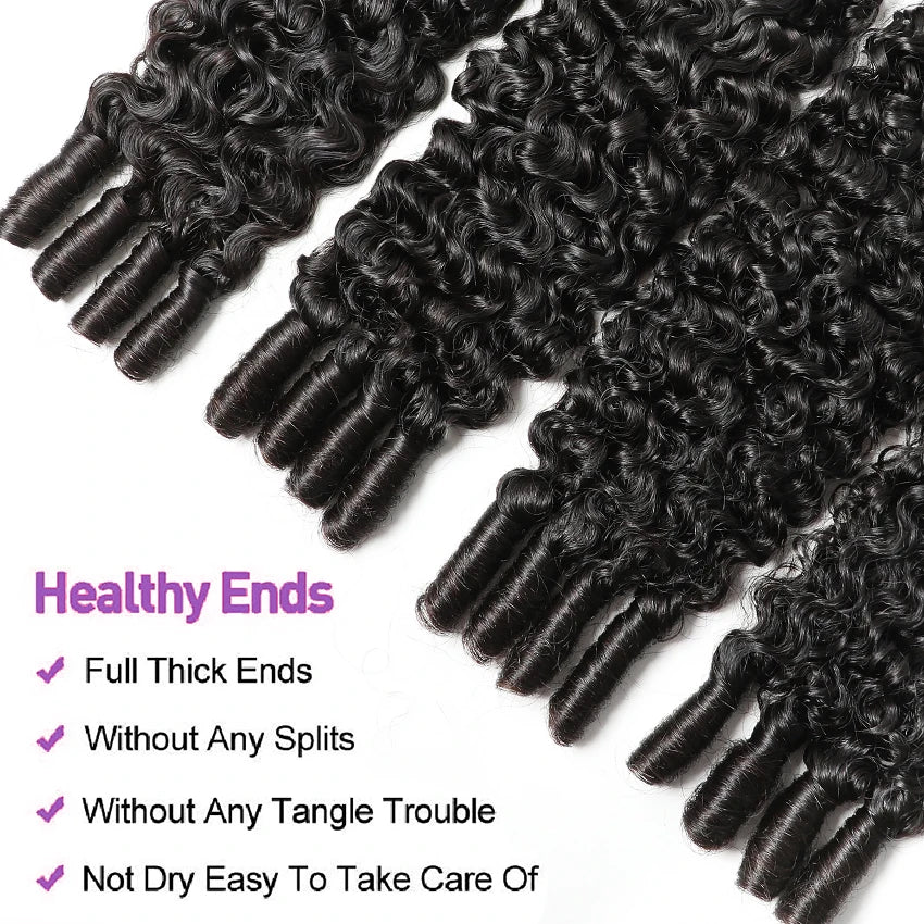 Lemoda Burmese Curly Bundles With Closure Human Hair 5x5 HD Transparent Lace Closure Virgin Human Hair Bundles 15A Extensions Majesty Me