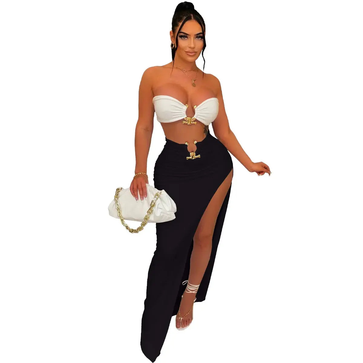 Women’s Sexy Irregular Skirt Set | European & American Style Beach Vacation Outfit Majesty Me