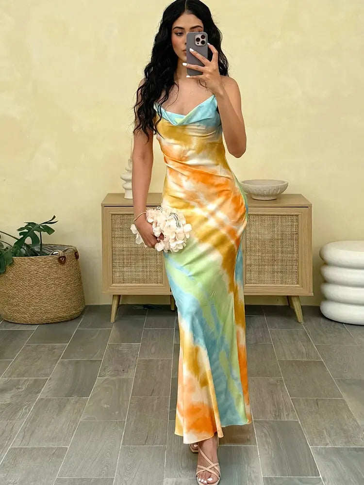 Sunset Chain Muse Maxi Dress Majesty Me