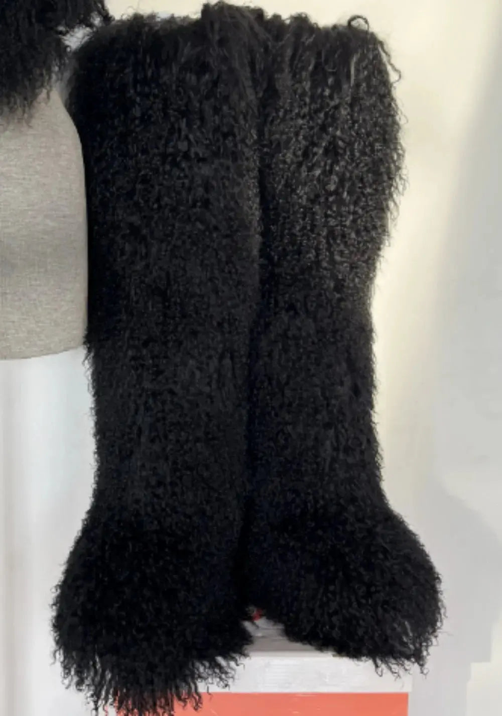 Majesty Me “Empress Frost” Thigh-High Fur Boots Majesty Me Streetwear™