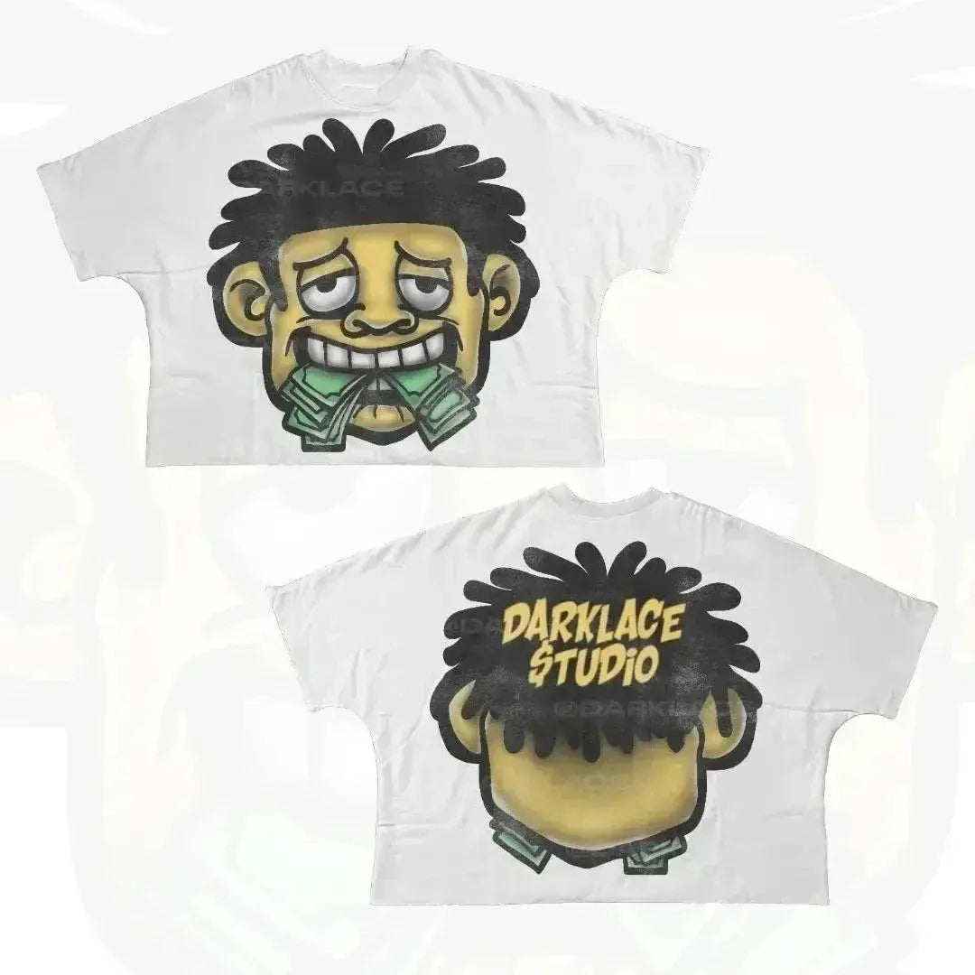 Unisex Oversized Cartoon Graphic T-Shirt Majesty Me Streetwear™