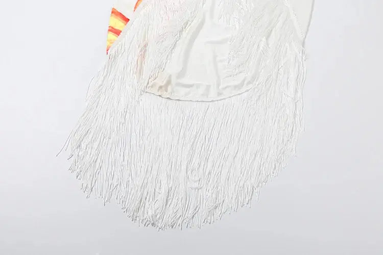 Tassel Halter Two-Piece Set – Women’s Knot Wrap Backless Crop Top & Split Skirt | Sexy Clubwear & Vacation Outfit Majesty Me Streetwear™