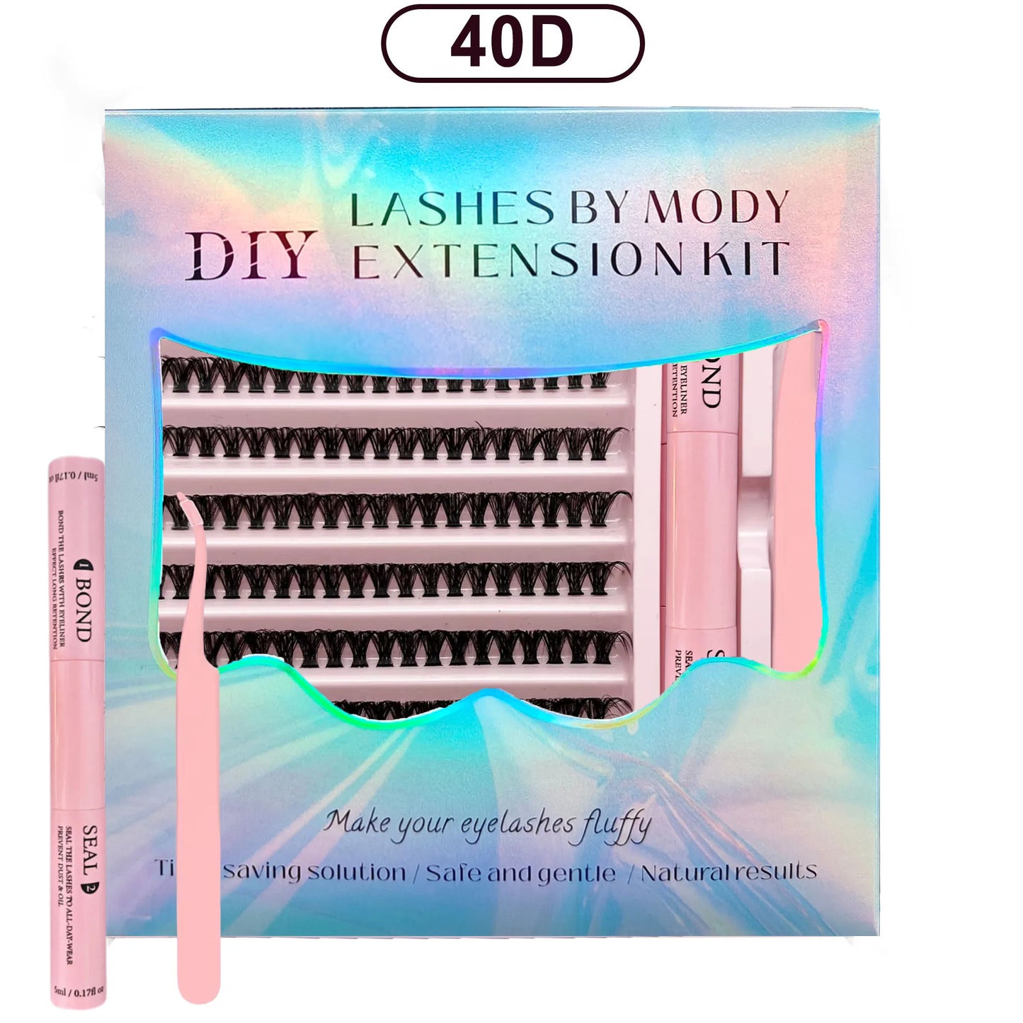 Lash Bond and Seal 10ml Individual Lashes Glue and Seal Super Strong Hold Lash Extension and Lash Glue Remover 5ml Tweezers Kit Majesty Me